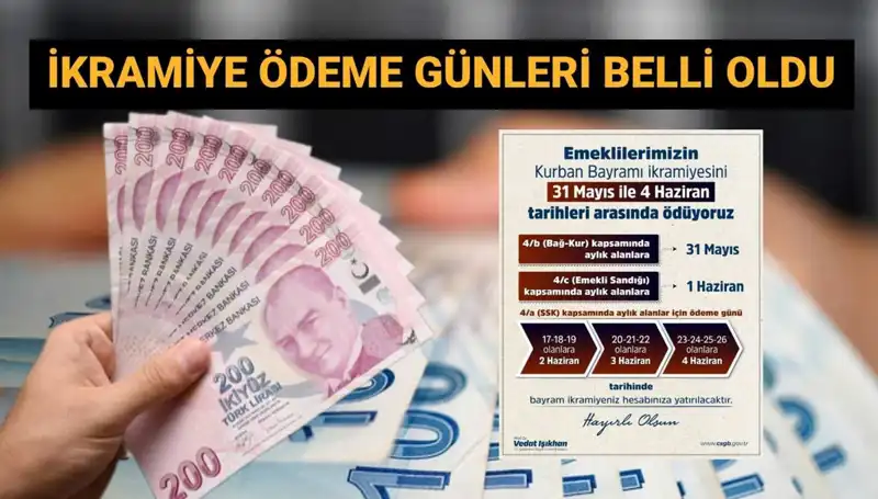 Emekli Bayram İkramiyeleri İçin Tarih Belli Oldu: 4 Bin TL Ne Zaman Yatacak?