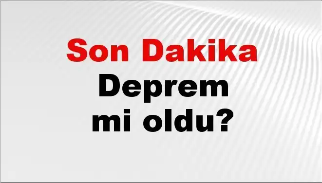 Tekirdağ'da Son Dakika Deprem: Panik Yaratan Titreme Hangi Bölgeyi Vurdu?